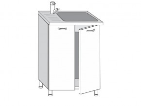 2.60.2м Шкаф-стол на 600мм под врезную мойку с 2-мя дверцами в Перми - perm.магазин96.com | фото