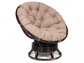 Кресло-качалка Papasan w 23/01 B с подушкой Antique brown, экошерсть Коричневый в Перми - perm.магазин96.com | фото