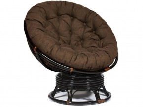 Кресло-качалка Papasan w 23/01 B с подушкой Antique brown, ткань Коричневый в Перми - perm.магазин96.com | фото