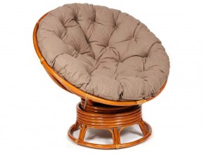 Кресло-качалка Papasan w 23/01 B с подушкой Cognac, экошерсть Коричневый в Перми - perm.магазин96.com | фото