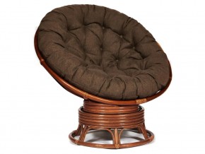 Кресло-качалка Papasan w 23/01 B с подушкой Pecan, ткань Коричневый в Перми - perm.магазин96.com | фото